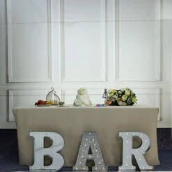 1.7 Ft Lighted Metal Marquee Silver Light Up Letter 32 1.7 Ft Lighted Metal Marquee Silver Light Up Letter -Optimal Home Decoration 1 7 ft lighted metal marquee silver light up letter 29012405157951