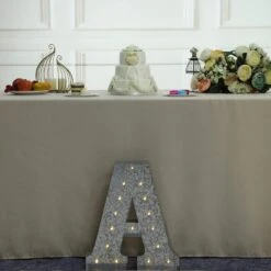 1.7 Ft Lighted Metal Marquee Silver Light Up Letter 27 1.7 Ft Lighted Metal Marquee Silver Light Up Letter -Optimal Home Decoration 1 7 ft lighted metal marquee silver light up letter 29013448359999