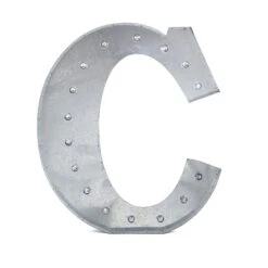 1.7 Ft Lighted Metal Marquee Silver Light Up Letter 37 1.7 Ft Lighted Metal Marquee Silver Light Up Letter -Optimal Home Decoration 1 7 ft lighted metal marquee silver light up letter 29013461073983