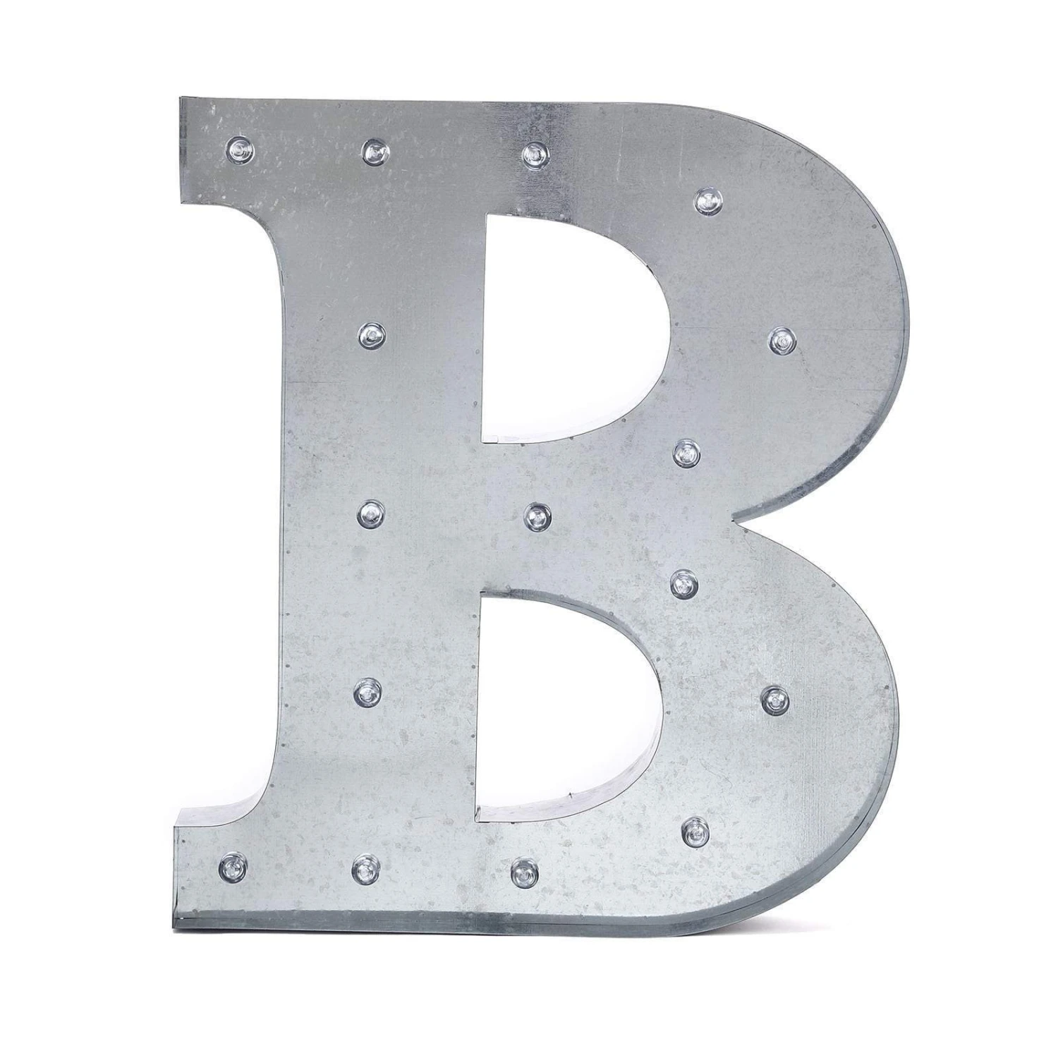 1.7 Ft Lighted Metal Marquee Silver Light Up Letter 11 1.7 Ft Lighted Metal Marquee Silver Light Up Letter - Image 9