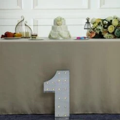 1.7 Ft Lighted Metal Marquee Silver Light Up Numbers 32 1.7 Ft Lighted Metal Marquee Silver Light Up Numbers -Optimal Home Decoration 1 7 ft lighted metal marquee silver light up numbers 29013357887551