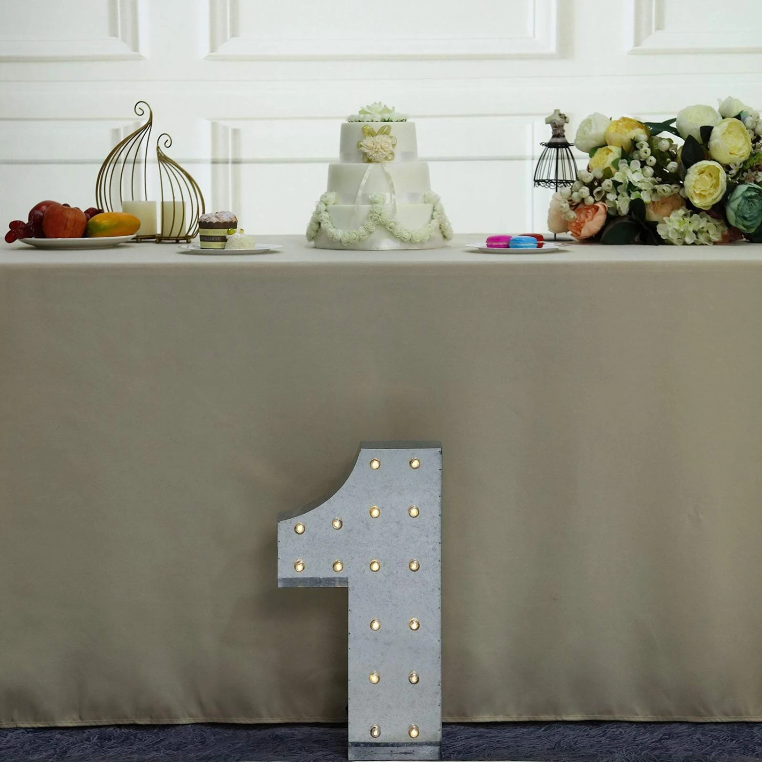 1.7 Ft Lighted Metal Marquee Silver Light Up Numbers 13 1.7 Ft Lighted Metal Marquee Silver Light Up Numbers - Image 11