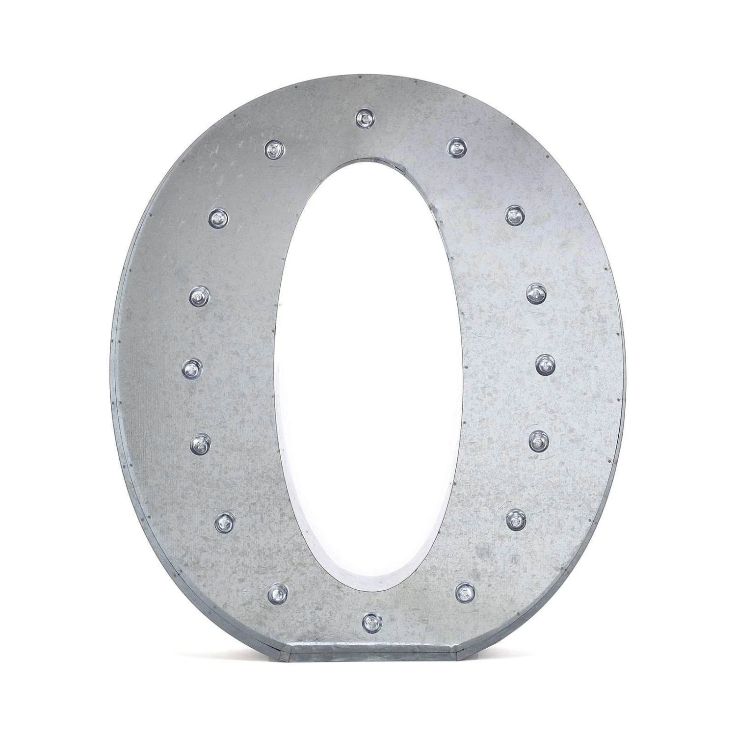 1.7 Ft Lighted Metal Marquee Silver Light Up Numbers 3 1.7 Ft Lighted Metal Marquee Silver Light Up Numbers