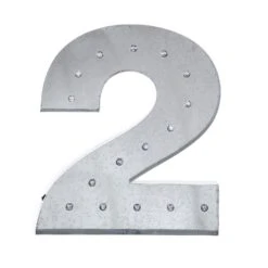 1.7 Ft Lighted Metal Marquee Silver Light Up Numbers 36 1.7 Ft Lighted Metal Marquee Silver Light Up Numbers -Optimal Home Decoration 1 7 ft lighted metal marquee silver light up numbers wod metltr01 20 2 29012414693439
