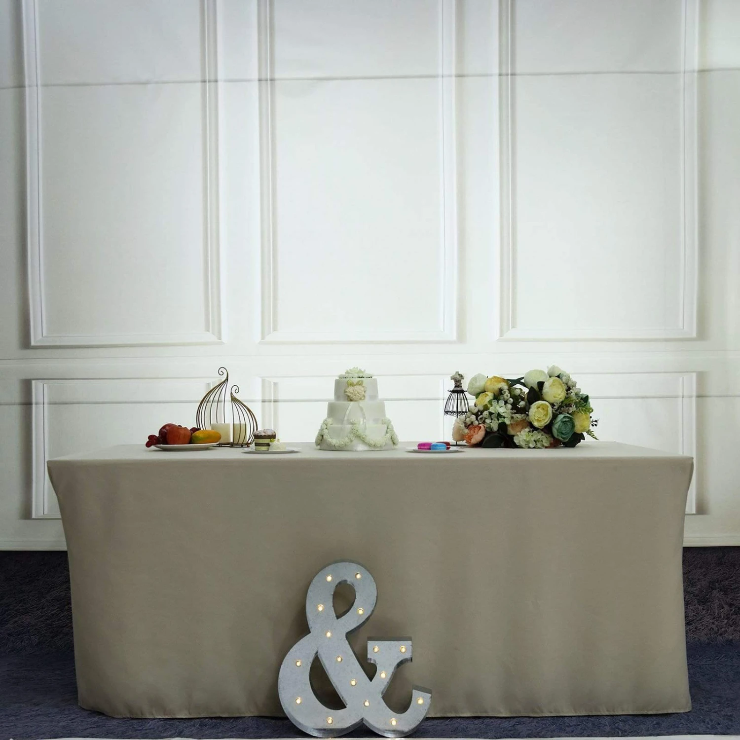 1.7 Ft Lighted Metal Marquee Silver Light Up Symbols 8 1.7 Ft Lighted Metal Marquee Silver Light Up Symbols - Image 6