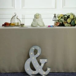 1.7 Ft Lighted Metal Marquee Silver Light Up Symbols 12 1.7 Ft Lighted Metal Marquee Silver Light Up Symbols -Optimal Home Decoration 1 7 ft lighted metal marquee silver light up symbols 29013406253119