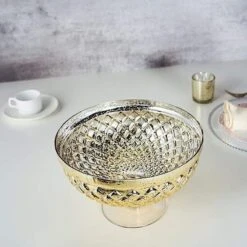 10" Mercury Glass Compote Vase Bowl Centerpiece 20 10" Mercury Glass Compote Vase Bowl Centerpiece -Optimal Home Decoration 10 mercury glass compote vase bowl centerpiece 28968364015679