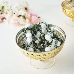 10" Mercury Glass Compote Vase Bowl Centerpiece 21 10" Mercury Glass Compote Vase Bowl Centerpiece -Optimal Home Decoration 10 mercury glass compote vase bowl centerpiece 28980738195519