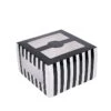 10 Pcs 10" Striped Dessert Bakery Cake Boxes With Window - Black And White 2 10 Pcs 10" Striped Dessert Bakery Cake Boxes With Window - Black And White -Optimal Home Decoration 10 pcs 10 striped dessert bakery cake boxes with window black and white box 10x6 cake01 blk 28598231957567