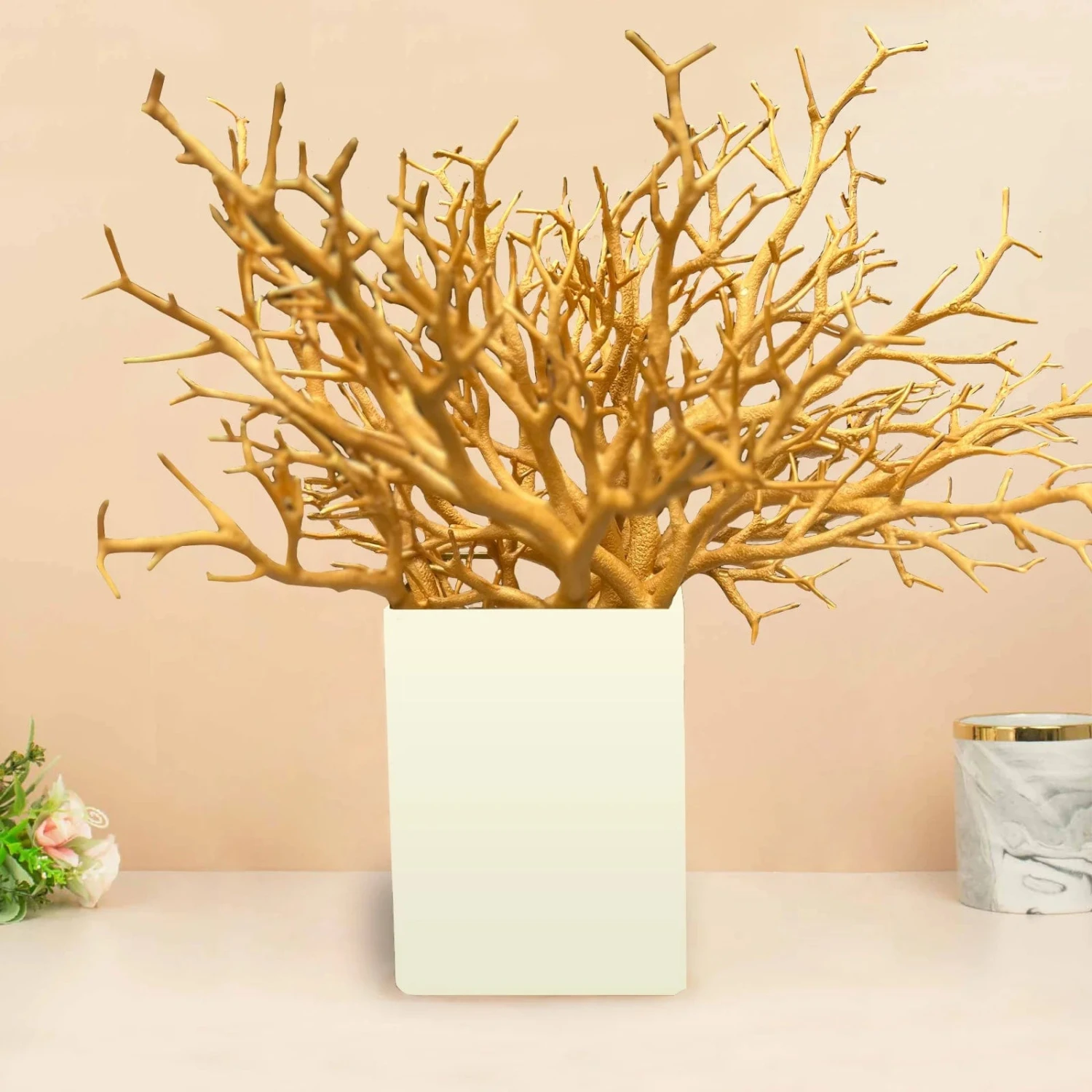 10 Plastic 14" Artificial Manzanita Tree Branches Vase Fillers 5 10 Plastic 14" Artificial Manzanita Tree Branches Vase Fillers - Image 3