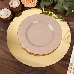 10 Round 13" Decorative Mirror Plastic Charger Plates 30 10 Round 13" Decorative Mirror Plastic Charger Plates -Optimal Home Decoration 10 round 13 mirror plastic charger plates 31047301922879