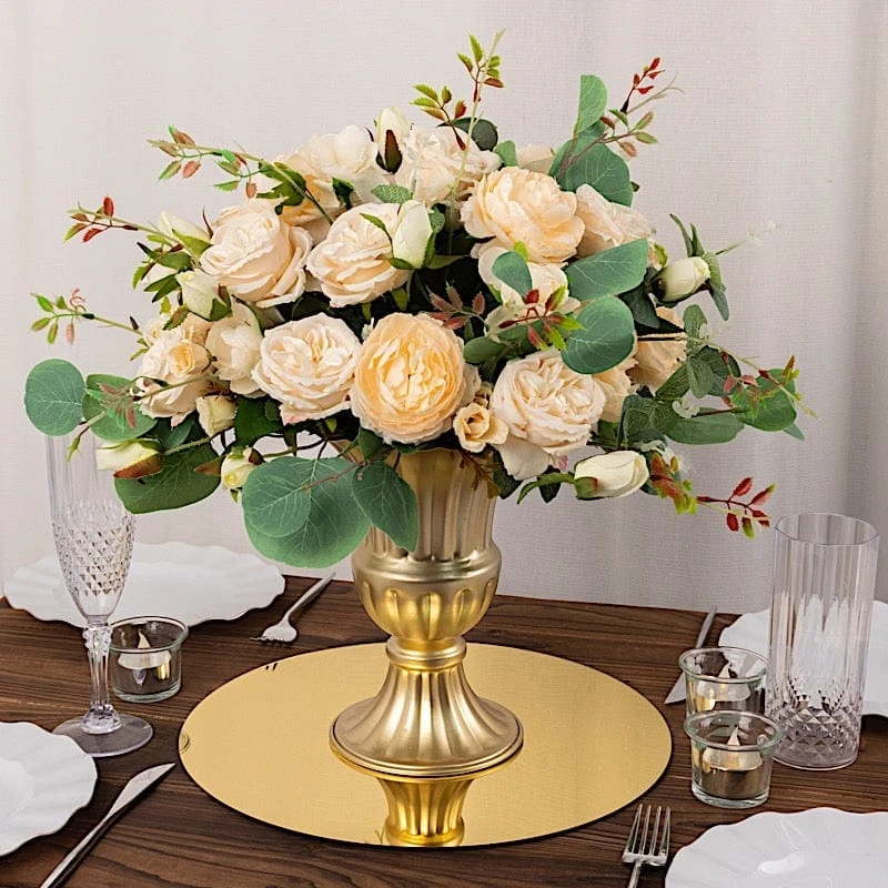 10 Round 13" Decorative Mirror Plastic Charger Plates 10 10 Round 13" Decorative Mirror Plastic Charger Plates - Image 8