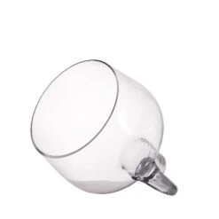 10" Tall Glass Vase Jug With Wooden Base - Clear -Optimal Home Decoration 10 tall glass vase jug with wooden base clear vase a35 10 28505522372671