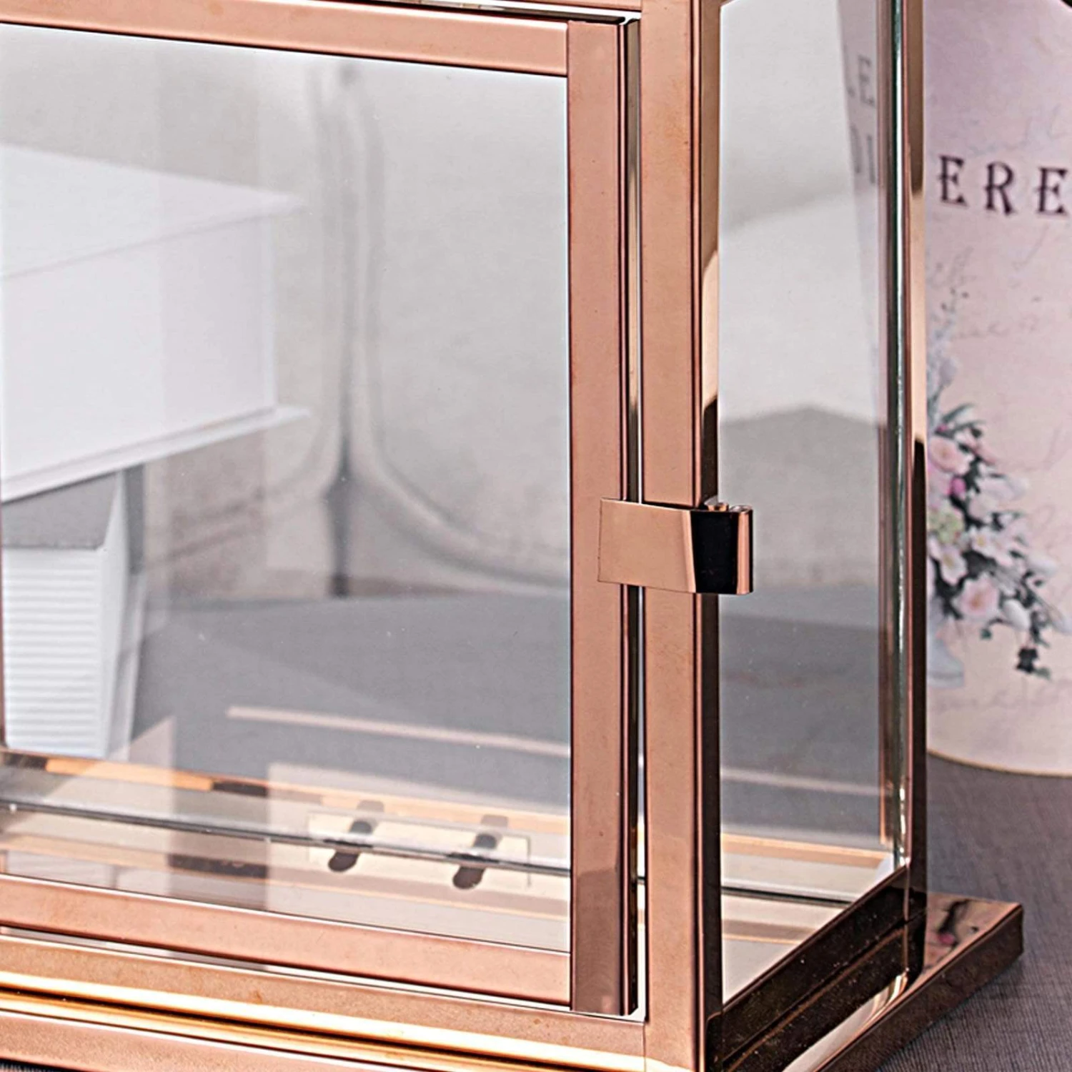 10" Tall Metal Lantern Candle Holder 7 10" Tall Metal Lantern Candle Holder - Image 5