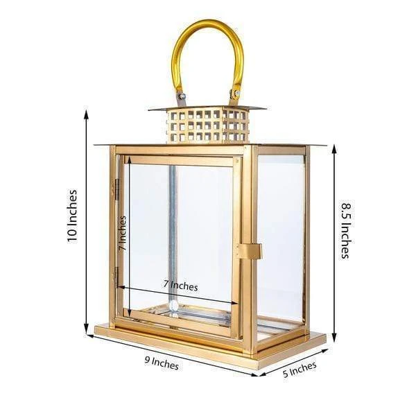 10" Tall Metal Lantern Candle Holder 9 10" Tall Metal Lantern Candle Holder - Image 7
