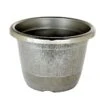 10" Tall Round Plastic Flower Plant Pot With Metallic Barrel Design 2 10" Tall Round Plastic Flower Plant Pot With Metallic Barrel Design -Optimal Home Decoration 10 tall round plastic flower plant pot with metallic barrel design plnt plst 003 l 044 28948104970303