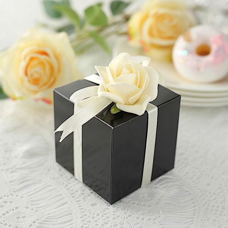 100 Wedding Favor Boxes 3" X 3" X 3" 7 100 Wedding Favor Boxes 3" X 3" X 3" - Image 5
