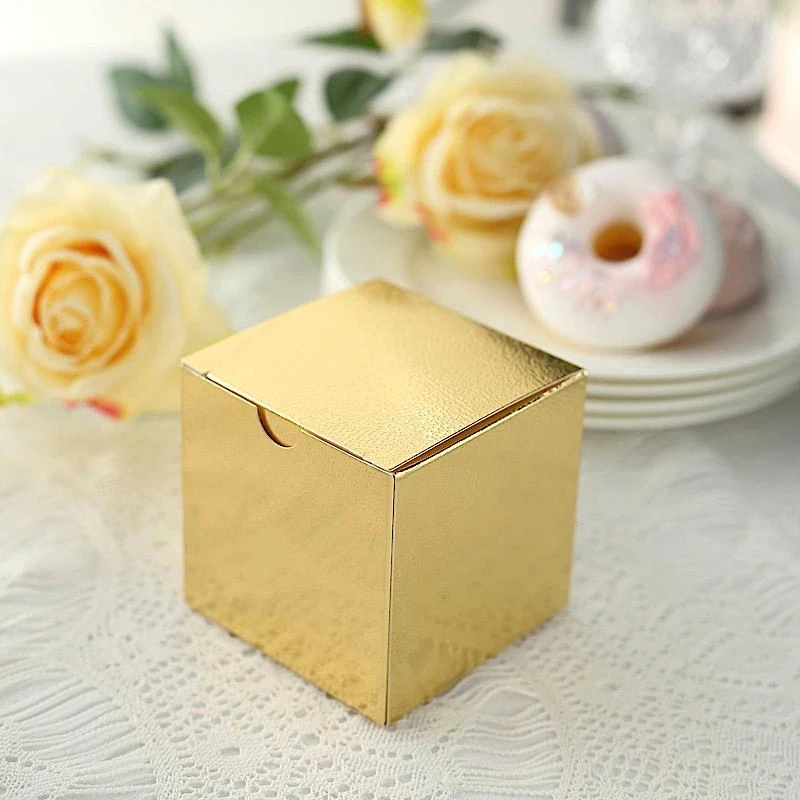 100 Wedding Favor Boxes 3" X 3" X 3" 12 100 Wedding Favor Boxes 3" X 3" X 3" - Image 10