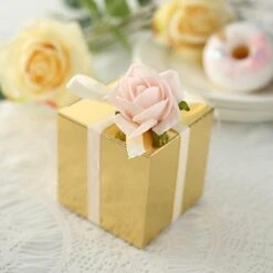 100 Wedding Favor Boxes 3" X 3" X 3" 37 100 Wedding Favor Boxes 3" X 3" X 3" -Optimal Home Decoration 100 wedding favor boxes 3 x 3 x 3 28985724567615