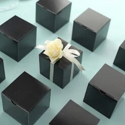 100 Wedding Favor Boxes 3" X 3" X 3" 29 100 Wedding Favor Boxes 3" X 3" X 3" -Optimal Home Decoration 100 wedding favor boxes 3 x 3 x 3 28986201374783