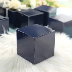100 Wedding Favor Boxes 3" X 3" X 3" - Navy Blue 19 100 Wedding Favor Boxes 3" X 3" X 3" - Navy Blue -Optimal Home Decoration 100 wedding favor boxes 3 x 3 x 3 navy blue box 3x3 navy 28785546526783