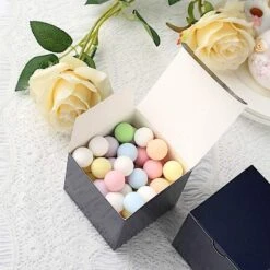 100 Wedding Favor Boxes 3" X 3" X 3" - Navy Blue 15 100 Wedding Favor Boxes 3" X 3" X 3" - Navy Blue -Optimal Home Decoration 100 wedding favor boxes 3 x 3 x 3 navy blue box 3x3 navy 28785661280319