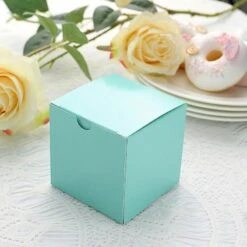 Optimal Home Decoration 34 Optimal Home Decoration -Optimal Home Decoration 100 wedding favor boxes 3 x 3 x 3 turquoise box 3x3 turq 28785548460095