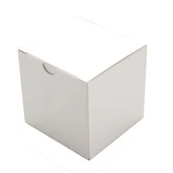 100 Wedding Favor Boxes 3" X 3" X 3" - White