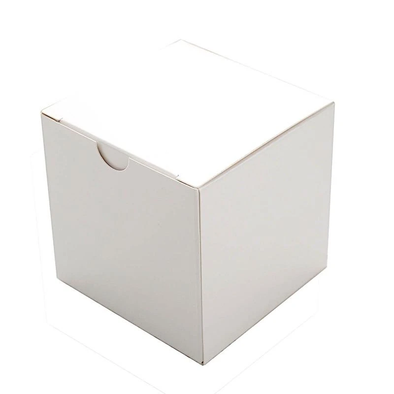 100 Wedding Favor Boxes 3" X 3" X 3" - White