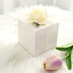 100 Wedding Favor Boxes 3" X 3" X 3" - White -Optimal Home Decoration 100 wedding favor boxes 3 x 3 x 3 white box 3x3 wht 28785696833599