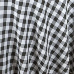 108" Checkered Gingham Polyester Round Tablecloth 36 108" Checkered Gingham Polyester Round Tablecloth -Optimal Home Decoration 108 checkered gingham polyester round tablecloth 28978690195519