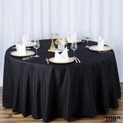 108" Premium Polyester Round Tablecloth Wedding Party Table Linens 26 108" Premium Polyester Round Tablecloth Wedding Party Table Linens -Optimal Home Decoration 108 premium polyester round tablecloth wedding party table linens 28965764104255