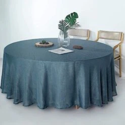 108" Round Premium Faux Burlap Polyester Tablecloth 34 108" Round Premium Faux Burlap Polyester Tablecloth -Optimal Home Decoration 108 round premium faux burlap polyester tablecloth 28965767348287