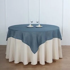 108" Round Premium Faux Burlap Polyester Tablecloth 32 108" Round Premium Faux Burlap Polyester Tablecloth -Optimal Home Decoration 108 round premium faux burlap polyester tablecloth 28965767381055