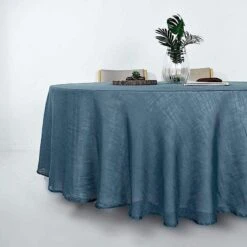 108" Round Premium Faux Burlap Polyester Tablecloth 35 108" Round Premium Faux Burlap Polyester Tablecloth -Optimal Home Decoration 108 round premium faux burlap polyester tablecloth 28965767413823