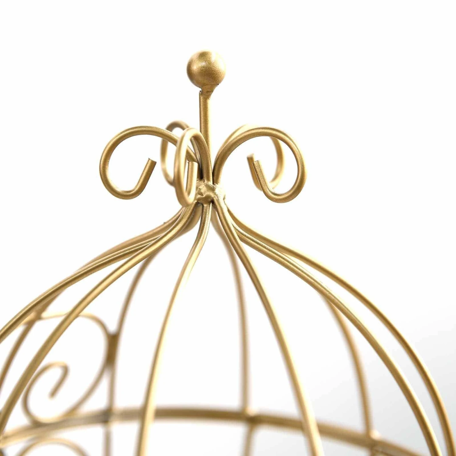 11" Tall Cinderella Coach Plant Stand Party Centerpiece - Gold 6 11" Tall Cinderella Coach Plant Stand Party Centerpiece - Gold - Image 4