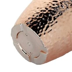 11" Tall Round Plastic Flower Plant Pot With Metallic Hammered Design 33 11" Tall Round Plastic Flower Plant Pot With Metallic Hammered Design -Optimal Home Decoration 11 tall round plastic flower plant pot with metallic hammered design 28948106346559