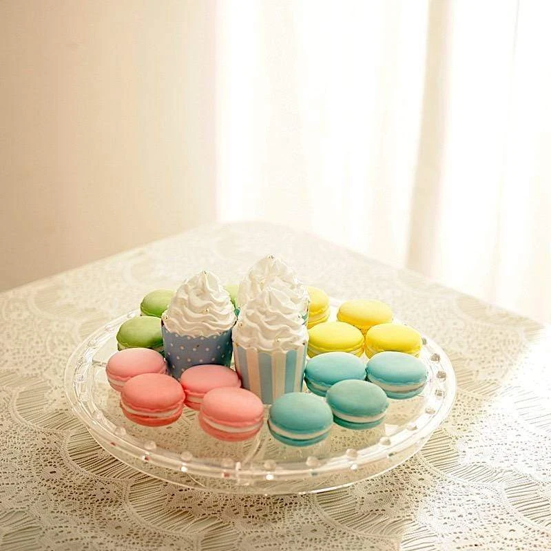 12" Acrylic Cake Stand With Dome 6 In 1 Multifunctional Serving Platter - Clear 8 12" Acrylic Cake Stand With Dome 6 In 1 Multifunctional Serving Platter - Clear - Image 6