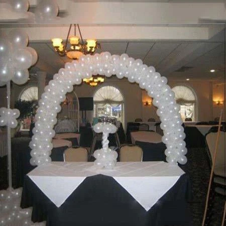 12 Ft Balloon Arch Stand Kit For Tables - White 4 12 Ft Balloon Arch Stand Kit For Tables - White - Image 2