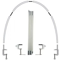 12 Ft Balloon Arch Stand Kit For Tables - White