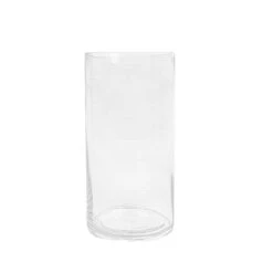 12 Pcs 10" Tall Cylinder Glass Wedding Centerpieces Vases - Clear