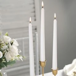 12 Pcs 10" Tall Premium Taper Candles 27 12 Pcs 10" Tall Premium Taper Candles -Optimal Home Decoration 12 pcs 10 tall premium taper candles 29338750353471