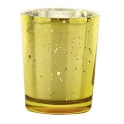 12 Pcs 2" Speckled Mercury Glass Votive Candle Holders