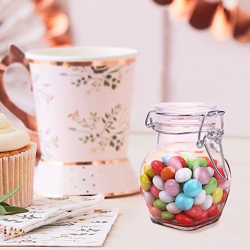 12 Pcs 4 Oz Glass Jar Favor Holders - Clear 11 12 Pcs 4 Oz Glass Jar Favor Holders - Clear - Image 9