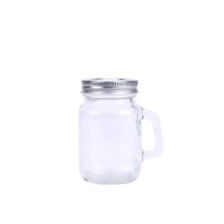 12 Pcs 4 Oz Mason Glass Jars With Handles - Clear
