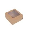 12 Pcs 6" Dessert Bakery Cake Boxes With Window - Brown 1 12 Pcs 6" Dessert Bakery Cake Boxes With Window - Brown -Optimal Home Decoration 12 pcs 6 cake boxes with window bakery gift favor holders brown box 6x3 cake02 nat 28590530854975