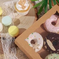 12 Pcs 9" Dessert Bakery Cake Boxes With Window - Brown -Optimal Home Decoration 12 pcs 9 dessert bakery cake boxes with window brown box 9x3 cake03 nat 28598147907647