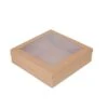 12 Pcs 9" Dessert Bakery Cake Boxes With Window - Brown
