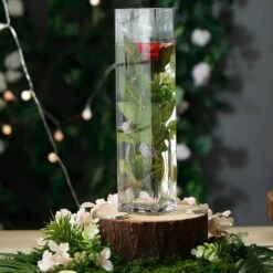 12 Pcs Glass Square Vases Wedding Centerpieces - Clear 26 12 Pcs Glass Square Vases Wedding Centerpieces - Clear -Optimal Home Decoration 12 pcs glass square vases wedding centerpieces clear 29038544781375