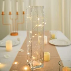 12 Pcs Glass Square Vases Wedding Centerpieces - Clear 34 12 Pcs Glass Square Vases Wedding Centerpieces - Clear -Optimal Home Decoration 12 pcs glass square vases wedding centerpieces clear 29038545043519